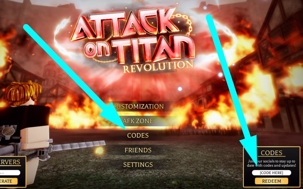 How to redeem attack on titan revolution codes