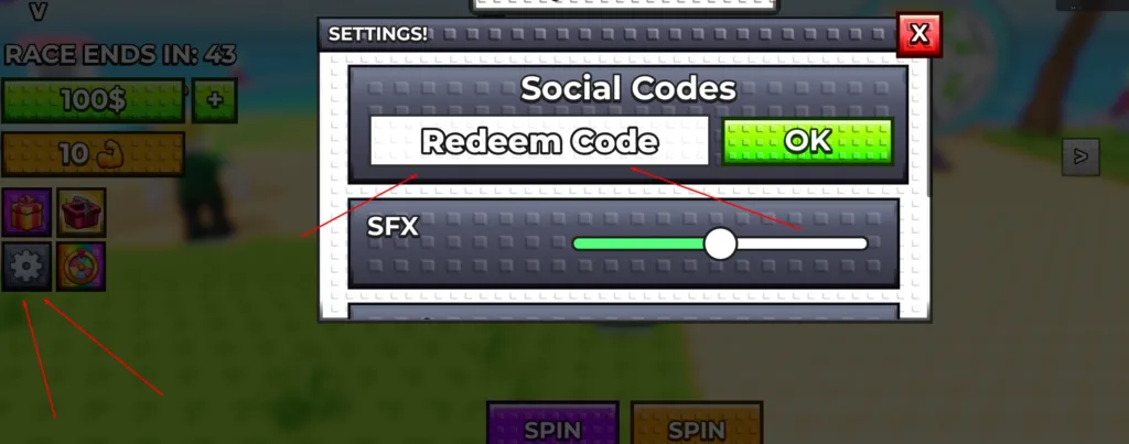 How to redeem Click to Aura Farm codes