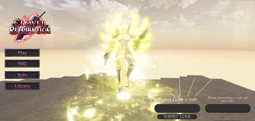 How to redeem Clover Retribution codes