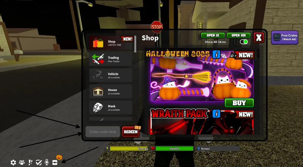 How to redeem Da Hood codes