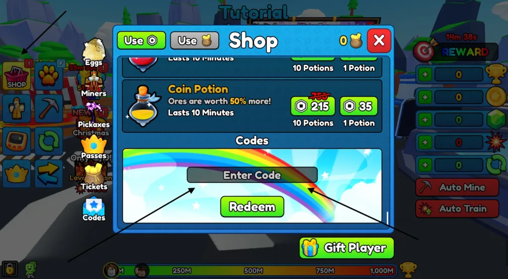 How To Redeem Pickaxe Simulator Codes