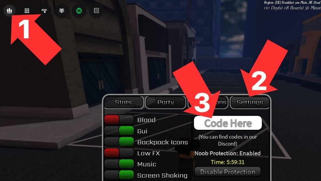 Peroxide redeem codes screen